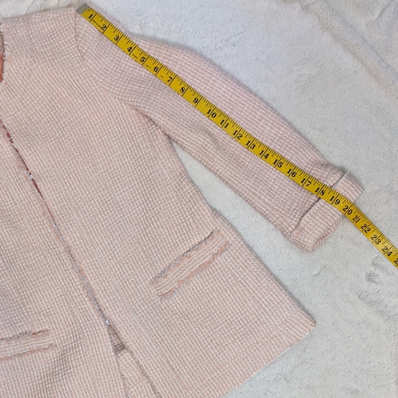 Alice & Olivia Pink Textured Blazer Jacket - Picture 13 of 13